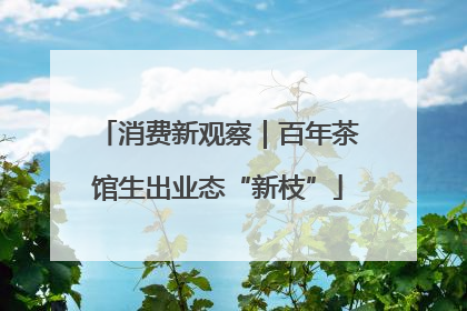 消费新观察｜百年茶馆生出业态“新枝”