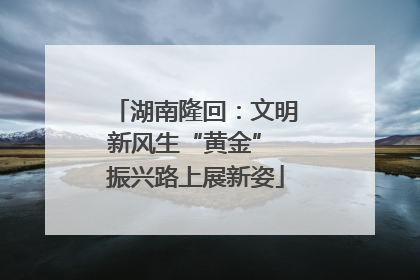 湖南隆回：文明新风生“黄金” 振兴路上展新姿
