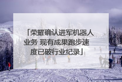 荣耀确认进军机器人业务 现有成果跑步速度已破行业纪录