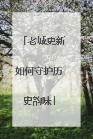 老城更新如何守护历史韵味