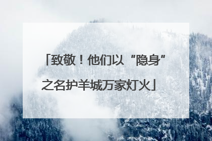 致敬！他们以“隐身”之名护羊城万家灯火