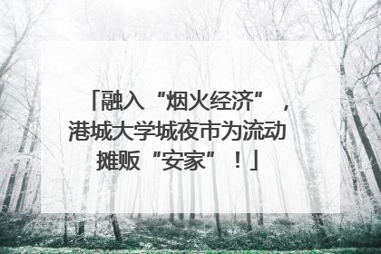 融入“烟火经济”，港城大学城夜市为流动摊贩“安家”！