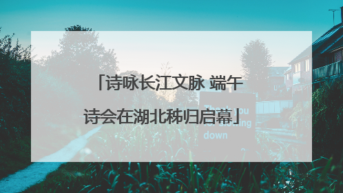 诗咏长江文脉 端午诗会在湖北秭归启幕