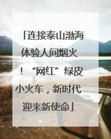 连接泰山渤海 体验人间烟火！“网红”绿皮小火车，新时代迎来新使命