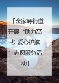 金家岭街道开展“助力高考 爱心护航”志愿服务活动