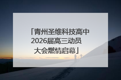 青州圣维科技高中2026届高三动员大会燃情启幕