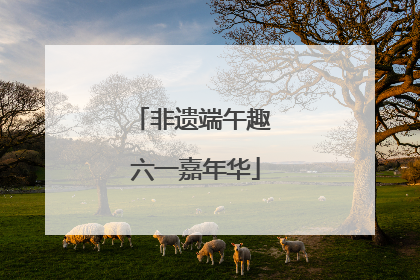 非遗端午趣 六一嘉年华