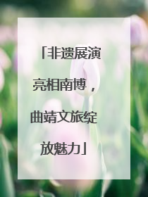 非遗展演亮相南博，曲靖文旅绽放魅力