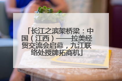 长江之滨架桥梁：中国（江西）——拉美经贸交流会启幕，九江联络处授牌拓商机