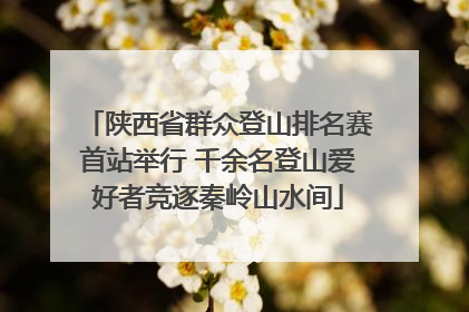 陕西省群众登山排名赛首站举行 千余名登山爱好者竞逐秦岭山水间