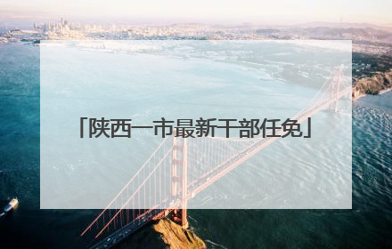 陕西一市最新干部任免