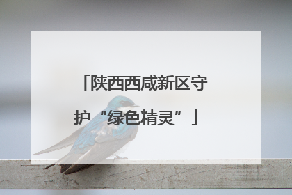 陕西西咸新区守护“绿色精灵”