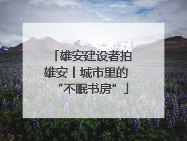 雄安建设者拍雄安丨城市里的“不眠书房”