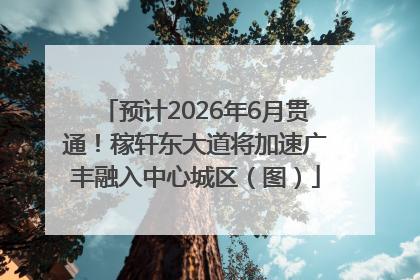 预计2026年6月贯通！稼轩东大道将加速广丰融入中心城区（图）