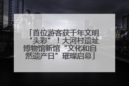 首位游客获千年文明“头彩”！大河村遗址博物馆新馆“文化和自然遗产日”璀璨启幕