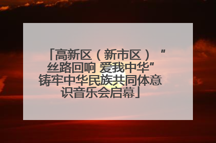 高新区（新市区）“丝路回响 爱我中华”铸牢中华民族共同体意识音乐会启幕