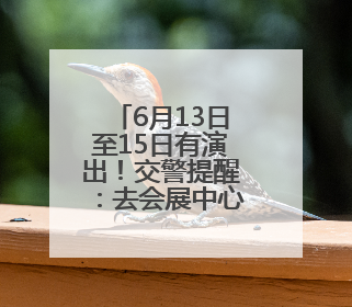 6月13日至15日有演出！交警提醒：去会展中心这样走