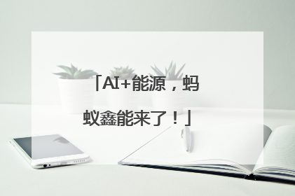 AI+能源，蚂蚁鑫能来了！
