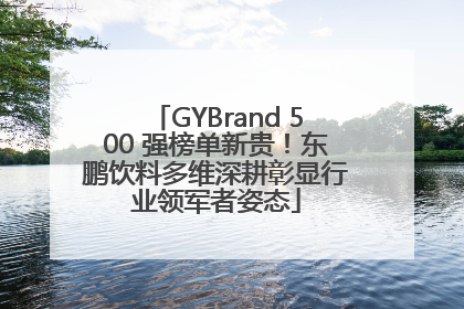 GYBrand 500 强榜单新贵！东鹏饮料多维深耕彰显行业领军者姿态